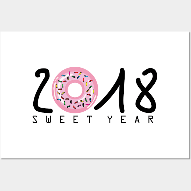 2018 is Sweet Year Wall Art by AVEandLIA